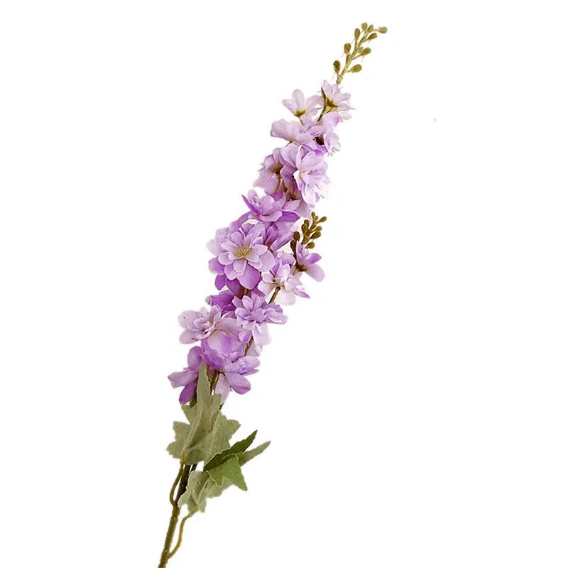 85Cm 2 Head Artificial Flocking Delphinium Flower Wedding Home Decoration Flower Wedding Decoration Hyacinth Phoenix Grass