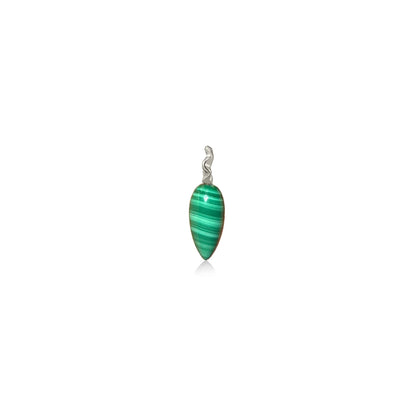 Malachite Drop Charm