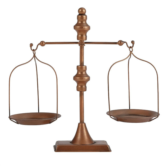 Farmhouse Table Libra Scale Decor, Display Tray Cosmetic Organizer Storage | Vintage Scales of Justice Decor, Lawyer Scale of Justice, Libra Scales Home Decor
