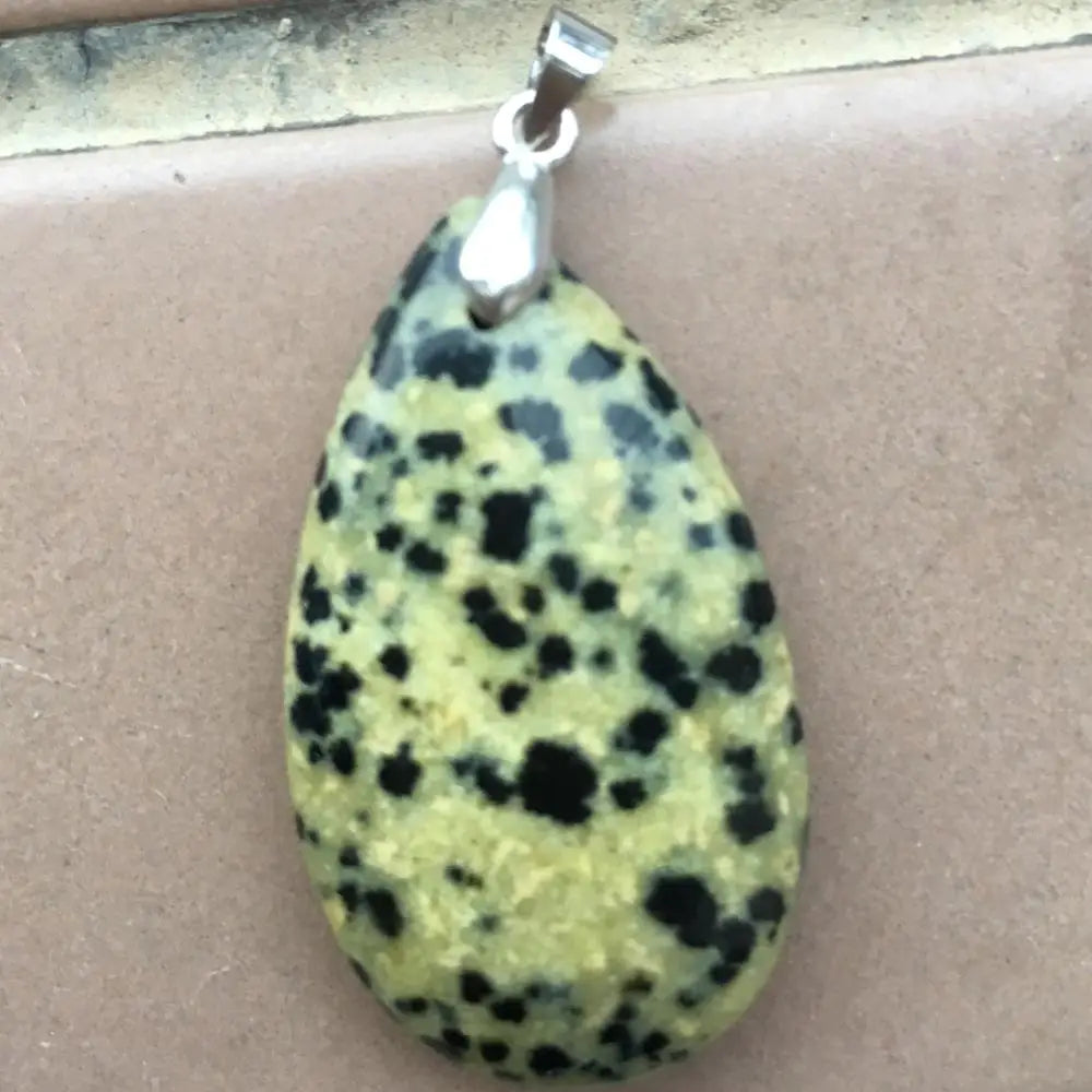 Bloodstone Carnelian Jaspe Howlite Chrysanthemum Stone Water Drop Pendant Bead 1Pcs WB824