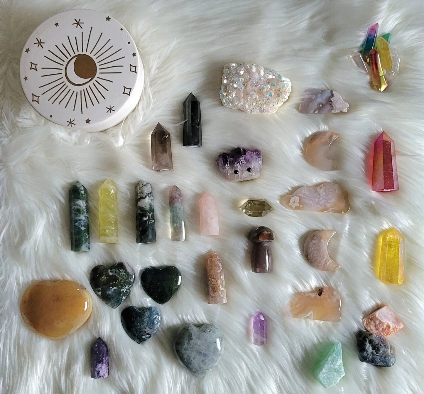 ULTIMATE Mystery Crystal Box, Tiktok Crystal Mystery Box, Intuitive Custom Box, 100+ Specimen, Crystal Confetti, Mystery Scoop, Crystal Gift