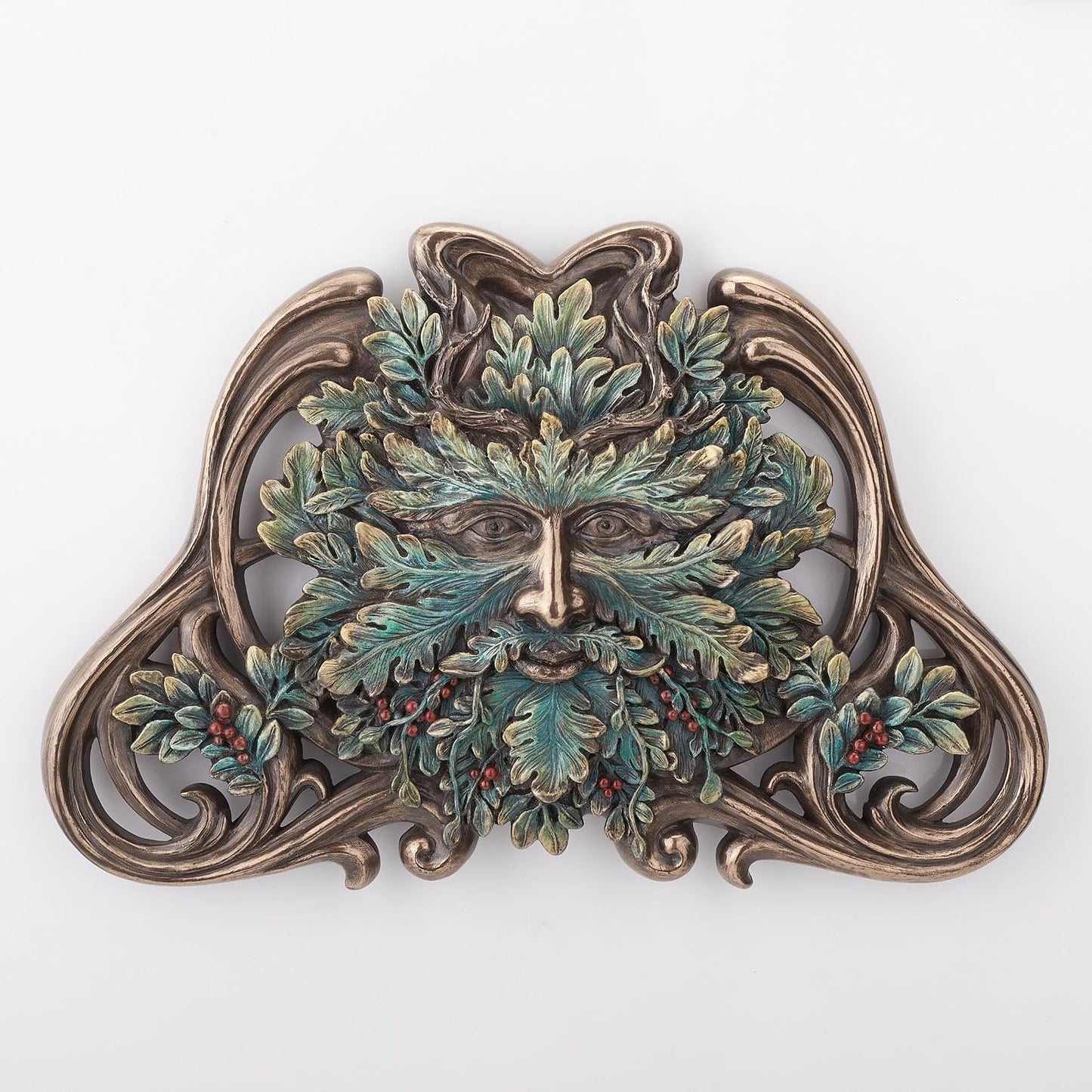 Green Man Winter Mistletoe Wall Plaque