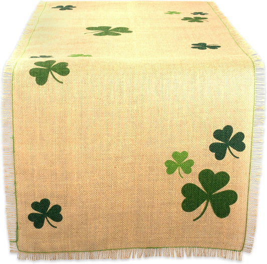 St. Patrick'S Day Collection Tabletop, Table Runner, 14X74, Shamrock
