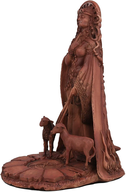Celtic Goddess of Poetry Livestock Medicine Spring Bridget Brigid Figurine Decor