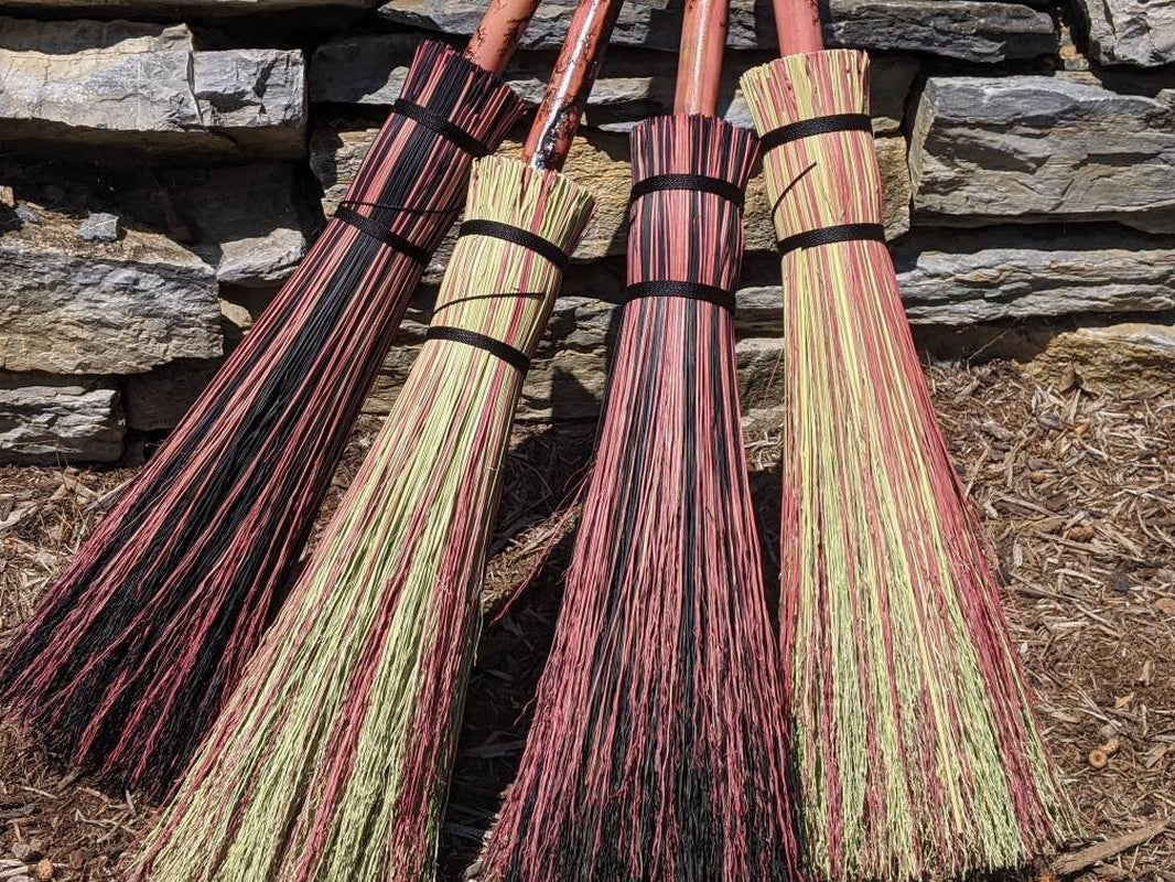 Pink Witch Broom: Lightning Struck Besom, Halloween Decor