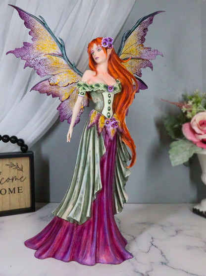 Ebros Amy Brown 'Summer Fairy Queen' with Flower Adornment Statue