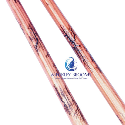 Pink Witch Broom: Lightning Struck Besom, Halloween Decor