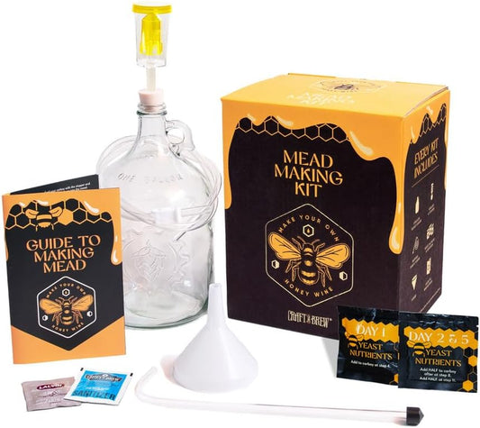 - Mead Making Kit – Reusable Make Your Own Mead Kit – Yields 1 Gallon of Mead