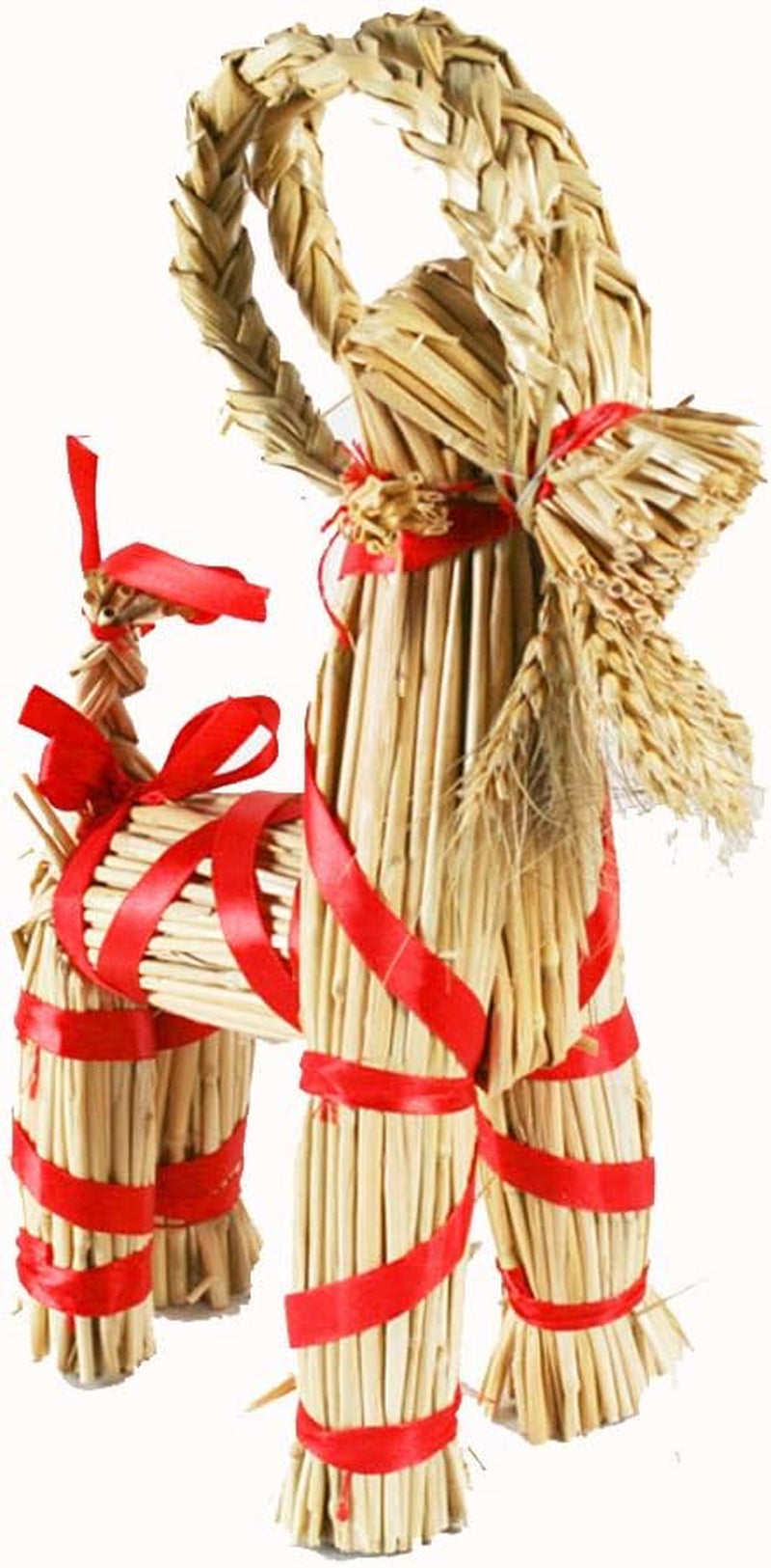 Straw Goat-Julbock - 12" Tall