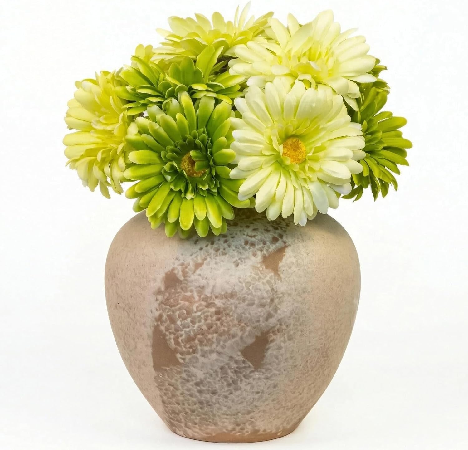 Artificial African Daisies Flowers African Daisy Silk Flowers Artificial Gerbera Daisies Pack of 10 (Green)