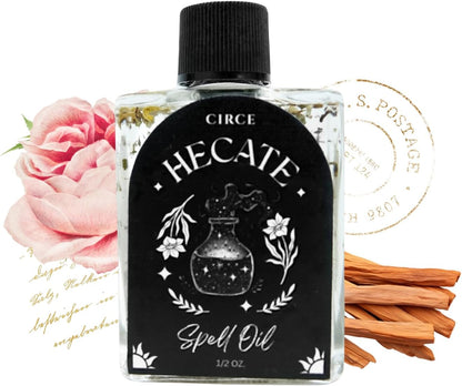 Hecate Spell Oil - Wisdom & Transformation, Mugwort, 1/2Oz