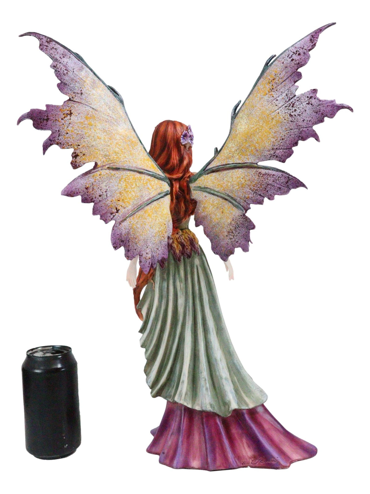 Ebros Amy Brown 'Summer Fairy Queen' with Flower Adornment Statue