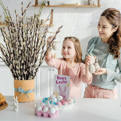 Natural Dried Pussy Willow Branches - 30PCS Willow Twigs for Indoor Decor | Easter Spring Arrangements, Wreath Making, and Farmhouse Home Centerpiece