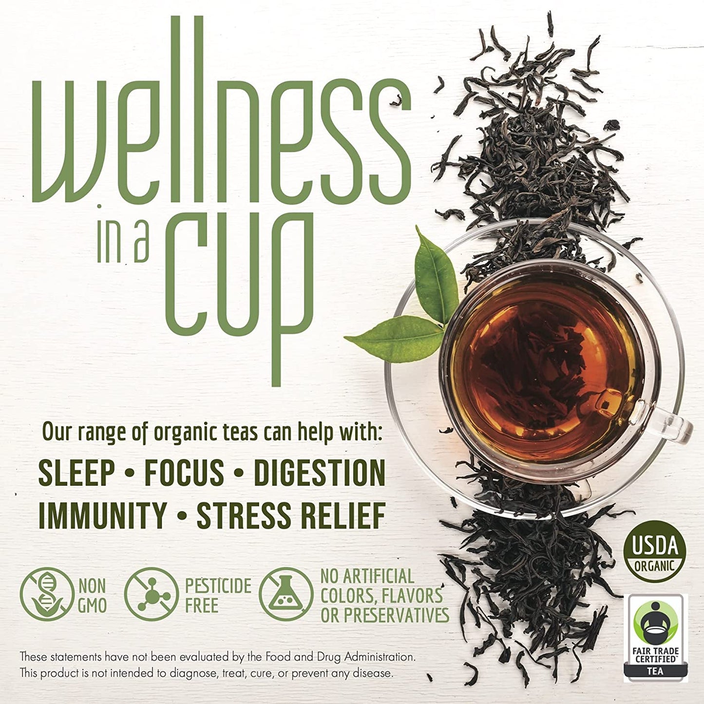 Organics, Tulsi Chamomile Flower, Loose Leaf Tea, 16-Ounce Bag
