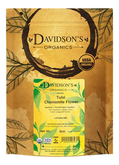 Organics, Tulsi Chamomile Flower, Loose Leaf Tea, 16-Ounce Bag