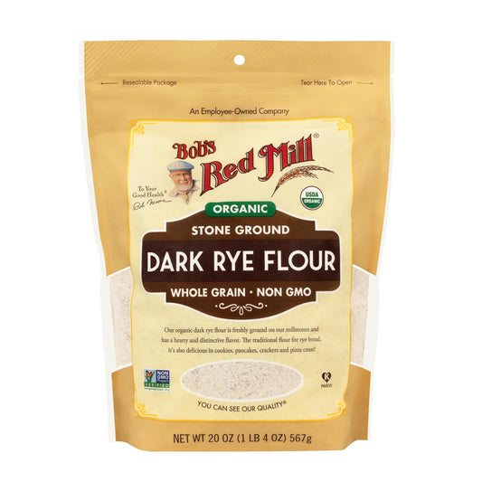 Organic Dark Rye Flour, 20Oz