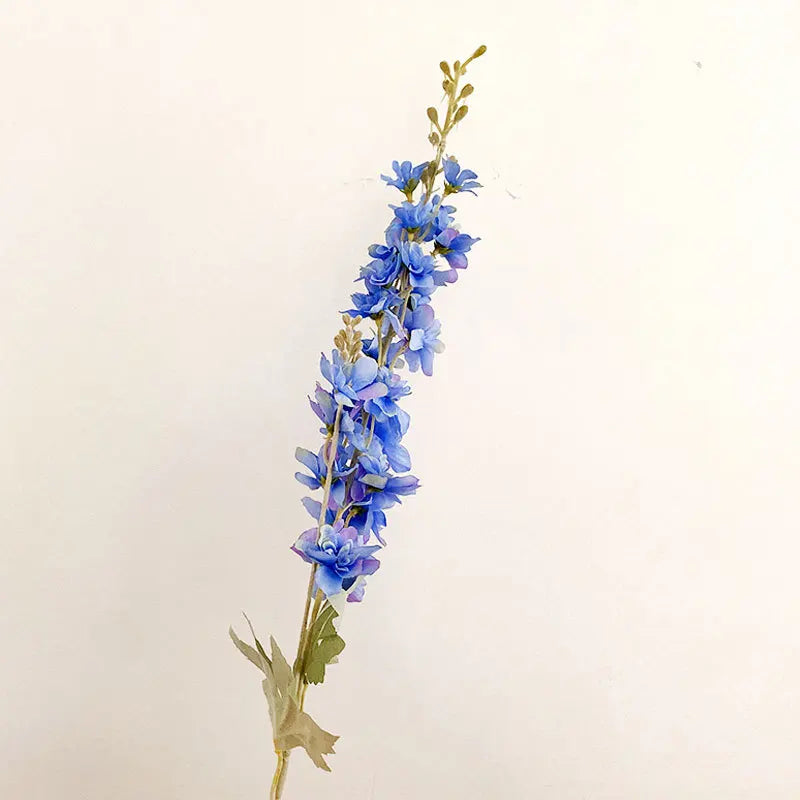 85Cm 2 Head Artificial Flocking Delphinium Flower Wedding Home Decoration Flower Wedding Decoration Hyacinth Phoenix Grass