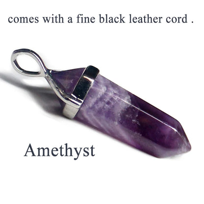 24 Design Natural Green Aventurine Opal Quartz Crystal Pendant Black Leather Hexagon Pendant Chrysocolla Choker Necklace Jewelry
