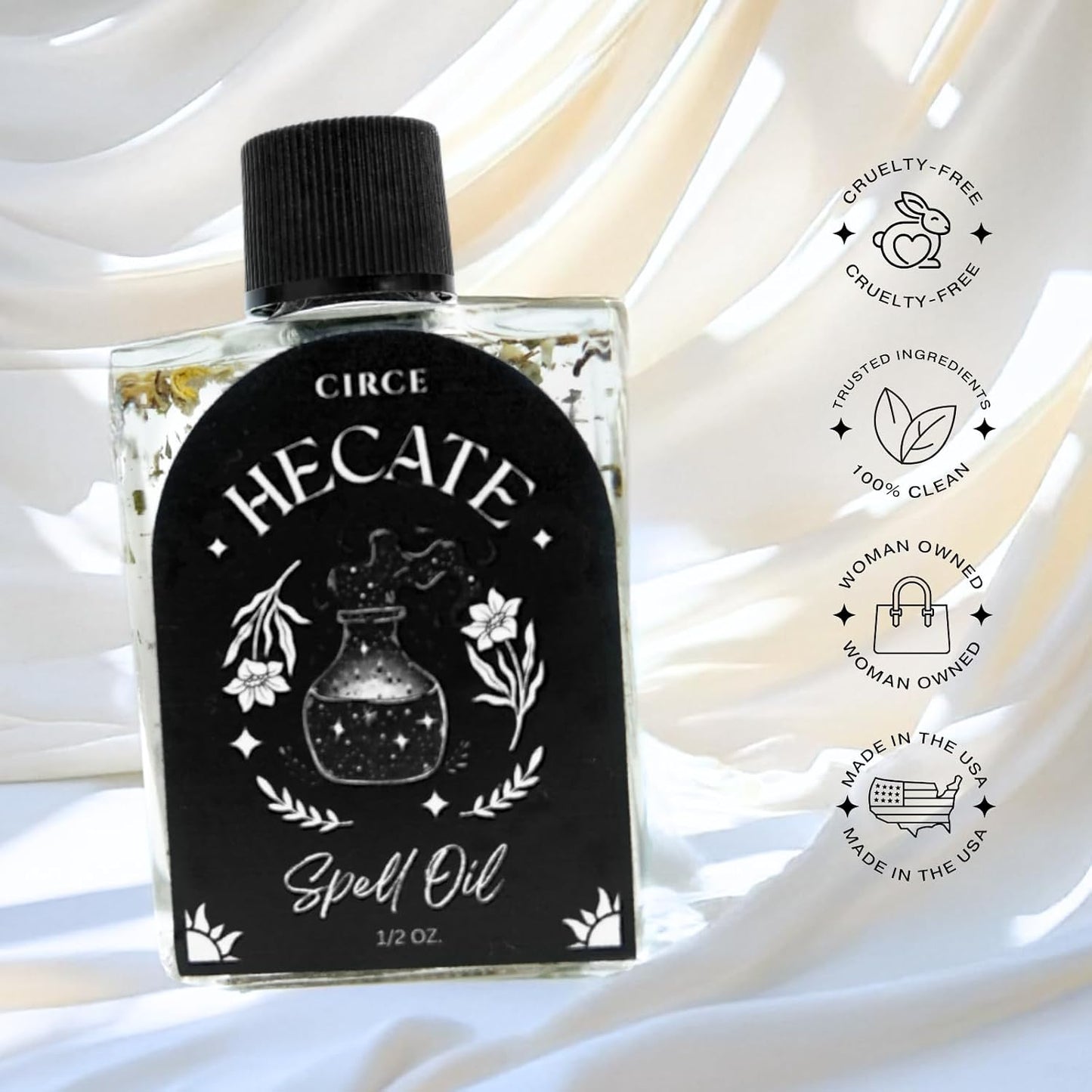 Hecate Spell Oil - Wisdom & Transformation, Mugwort, 1/2Oz
