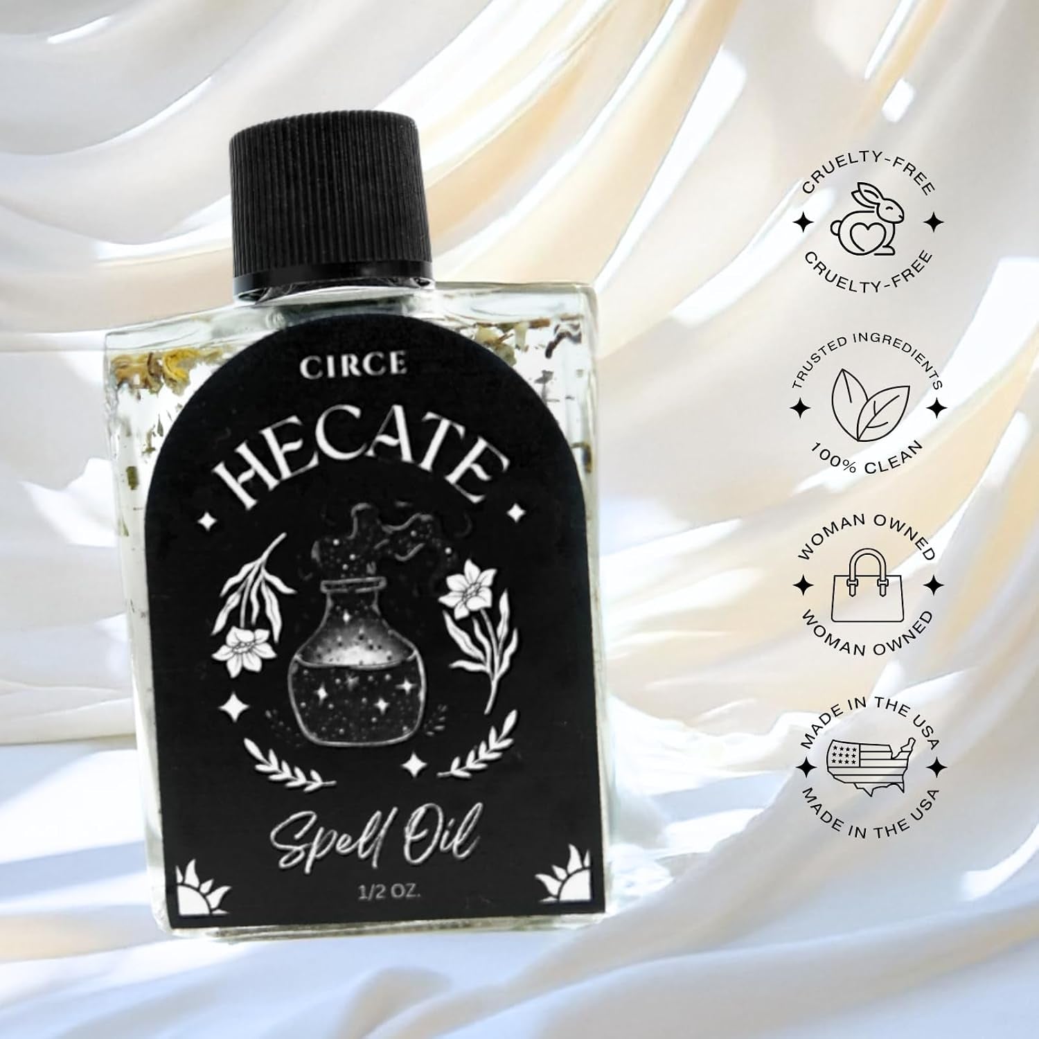Hecate Spell Oil - Wisdom & Transformation, Mugwort, 1/2Oz