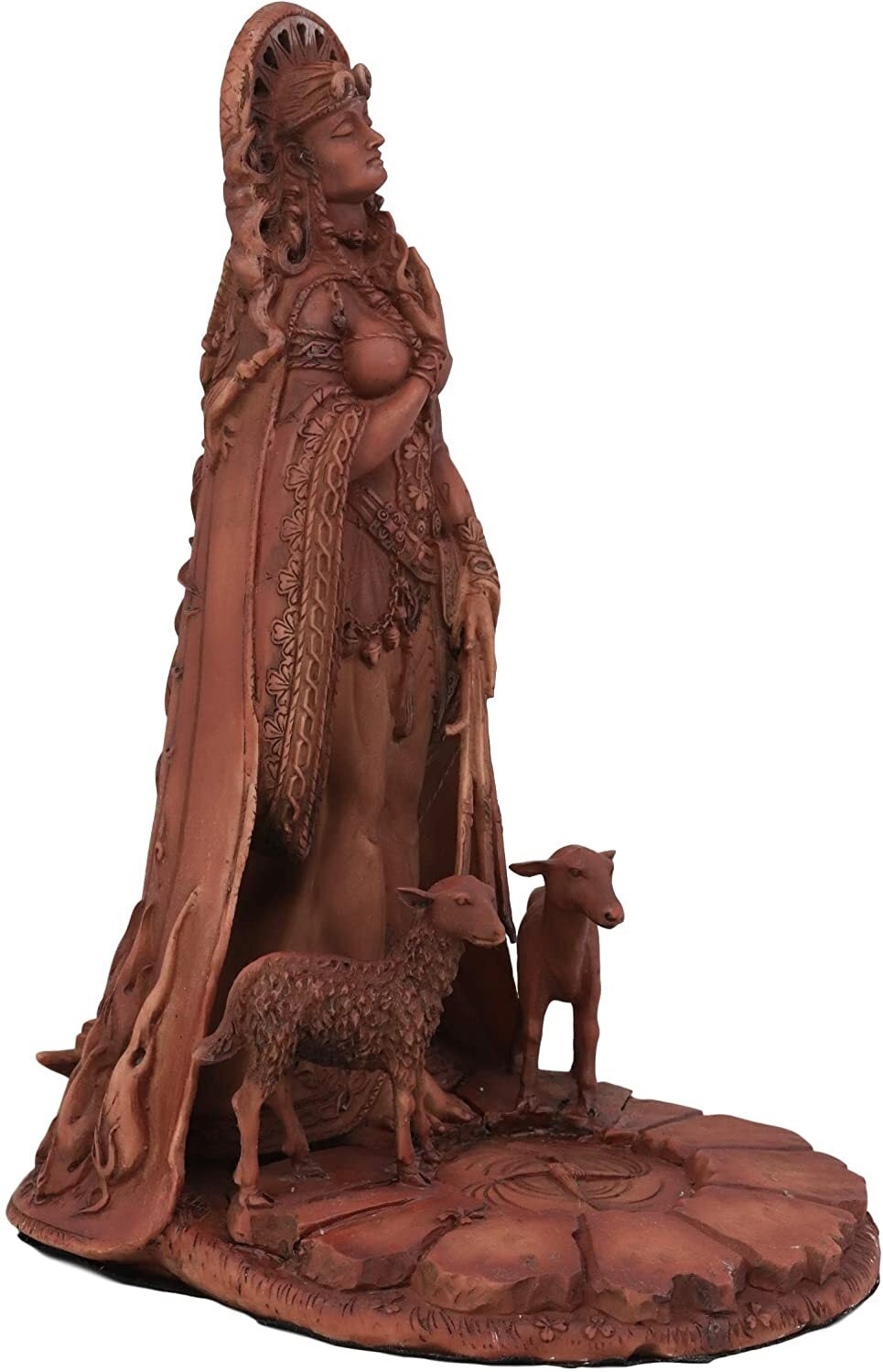 Celtic Goddess of Poetry Livestock Medicine Spring Bridget Brigid Figurine Decor
