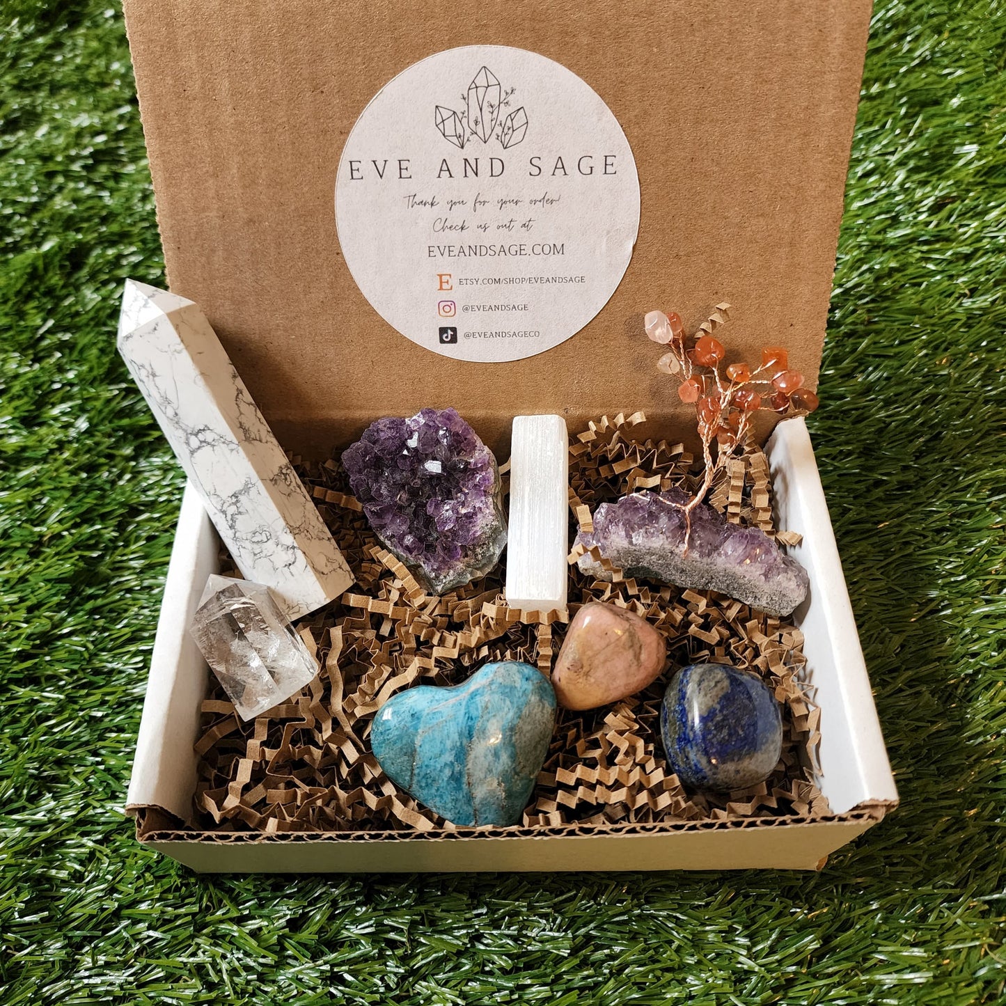 ULTIMATE Mystery Crystal Box, Tiktok Crystal Mystery Box, Intuitive Custom Box, 100+ Specimen, Crystal Confetti, Mystery Scoop, Crystal Gift